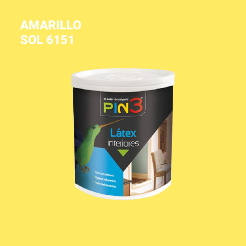 LATEX INTERIOR AMARILLO SOL GALON - PIN3