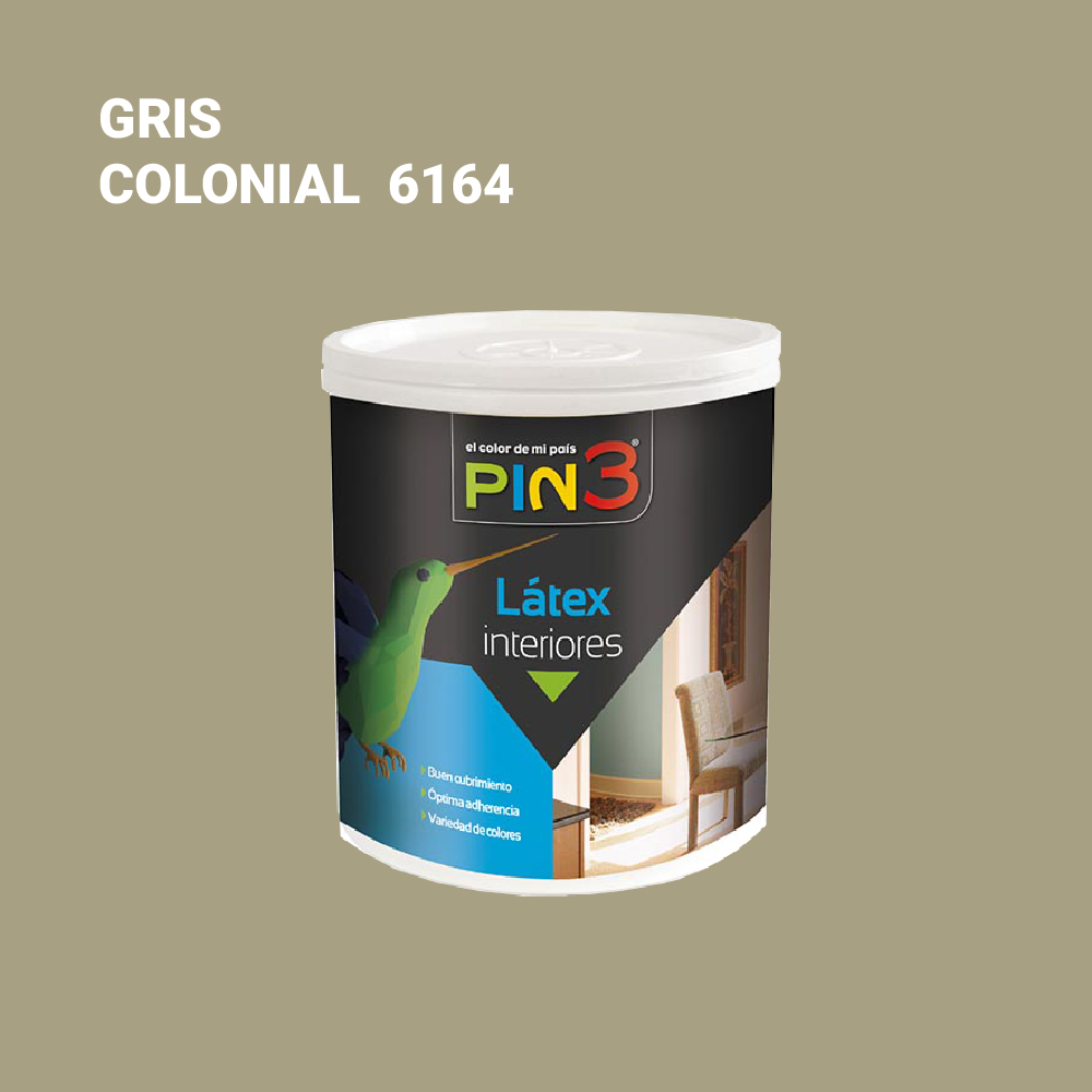 LATEX INTERIOR GRIS COLONIAL GALON - PIN3