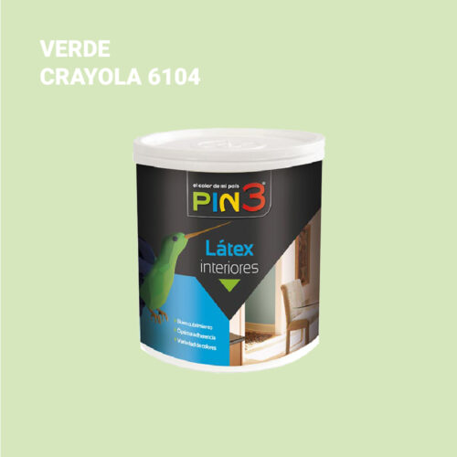 LATEX INTERIOR VERDE CRAYOLA GALON - PIN3